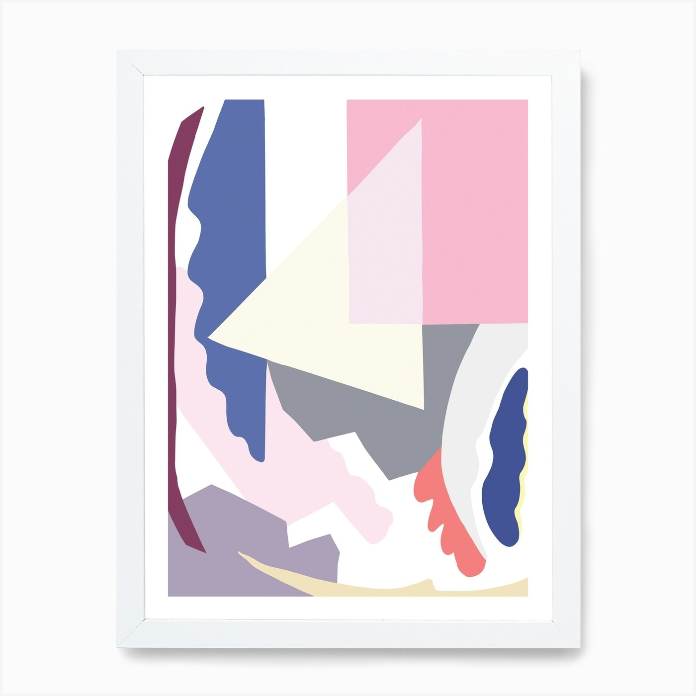 Pink Abstract Art Print by You Good Studio - Fy