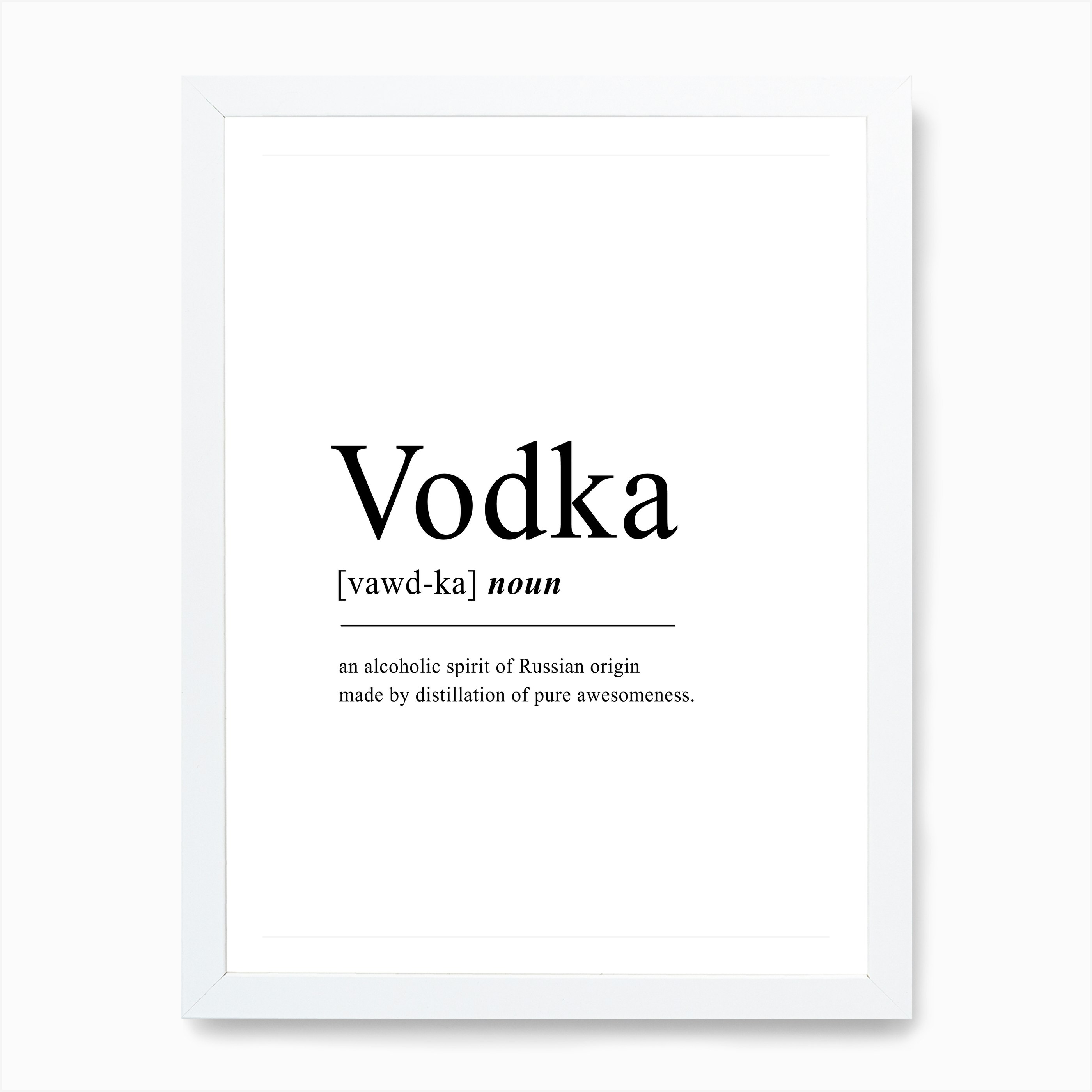 Vodka Definition Art Print by Angel London Fy