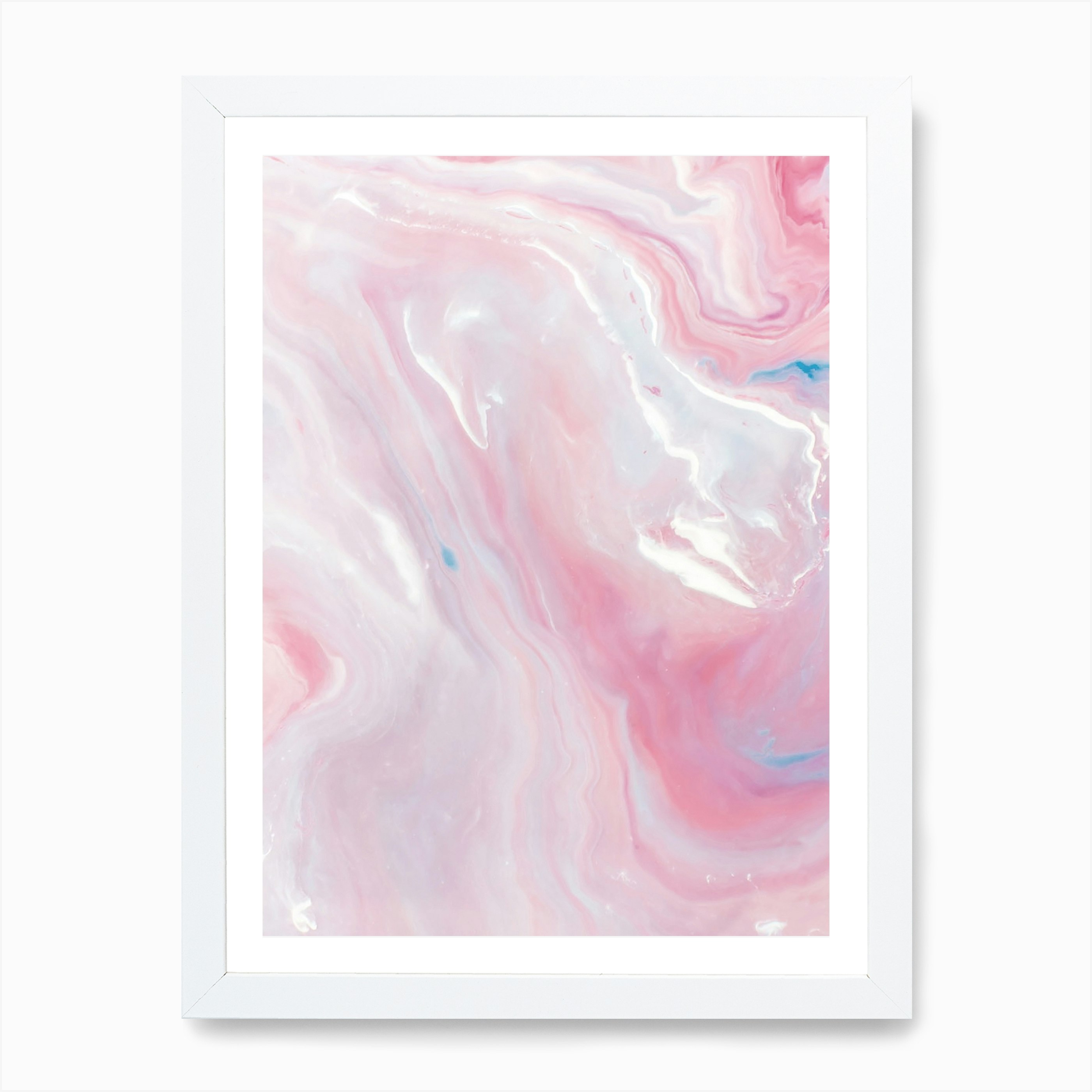 Marble Pink Art Print by Honeymoon Hotel - Fy