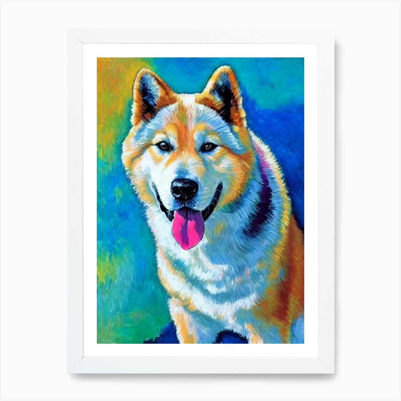 Akita discount inu art