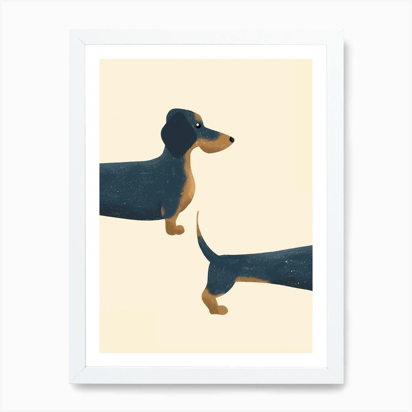 Sausage dog wall store art