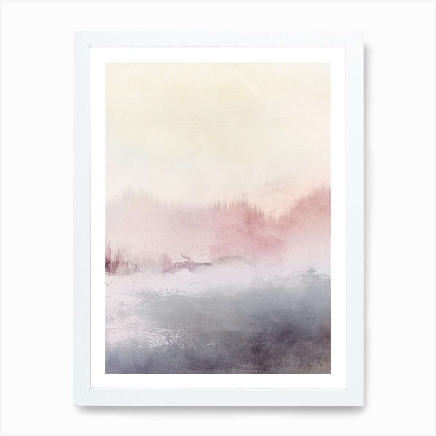 Misty Lake Art Print by Dan Hobday Art - Fy