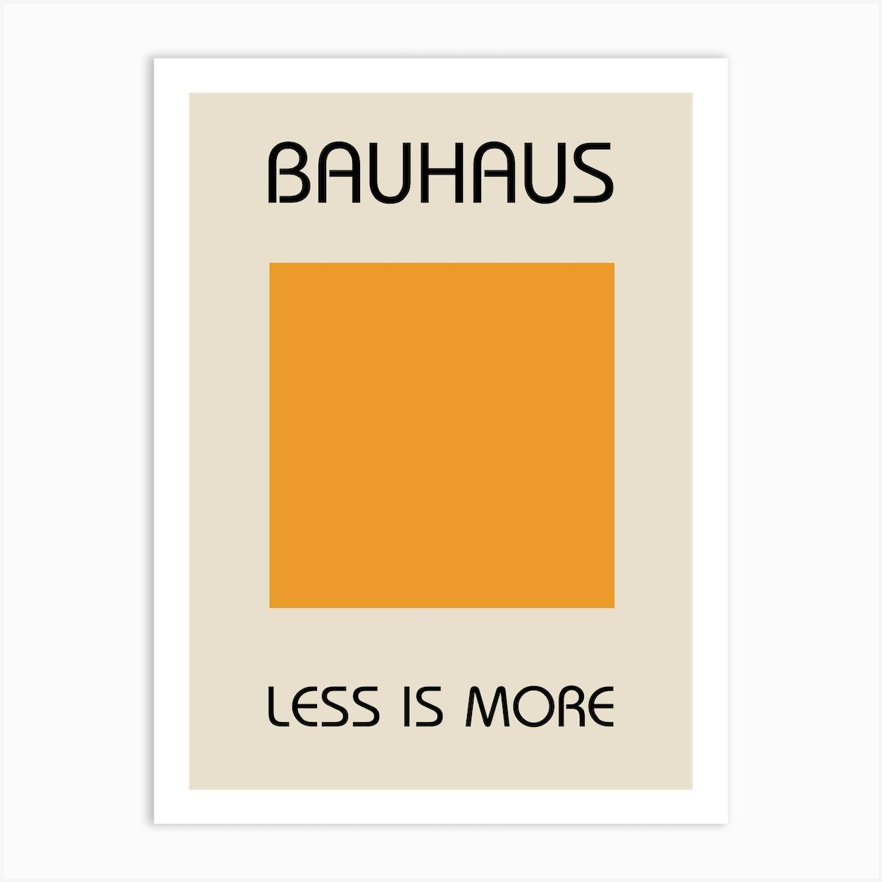 Bauhaus Less Is More 2 Art Print By Scandinavian Design - Fy