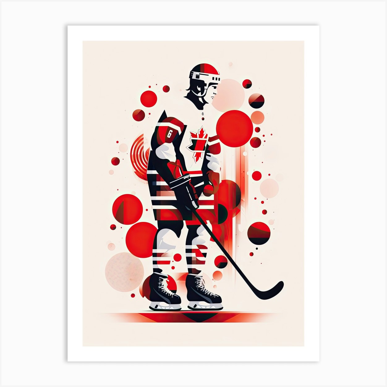 Hockey Player Art Print by Art-Syndicate - Fy