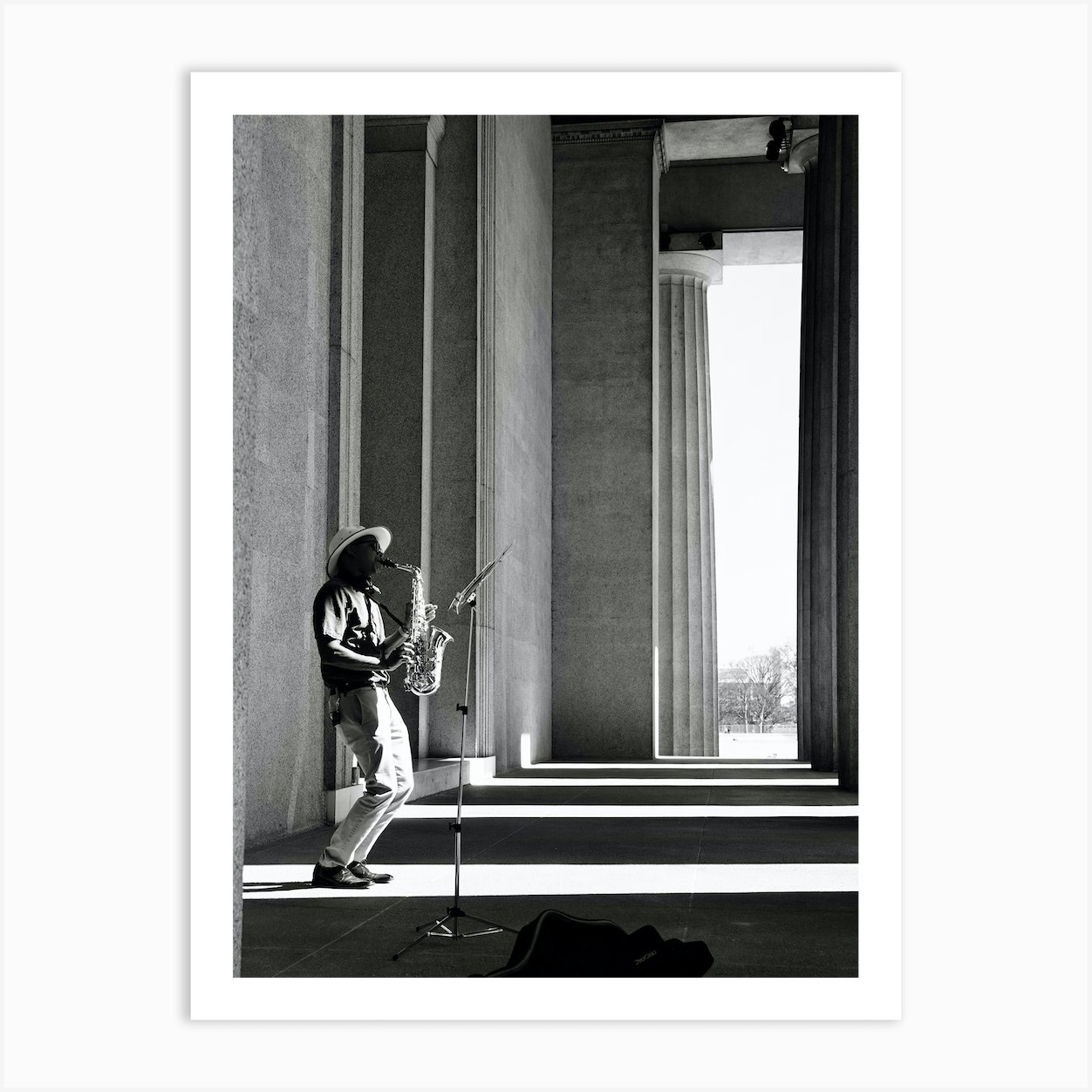 Jazz Singer, Black & White Art Print by Fy! Photography Archive - Fy