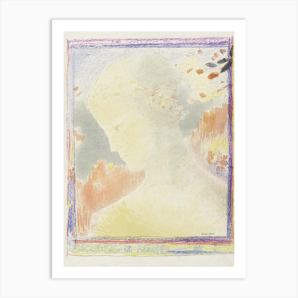 Beatrice 1897 Odilon Redon Art Print by Fy Classic Art Prints