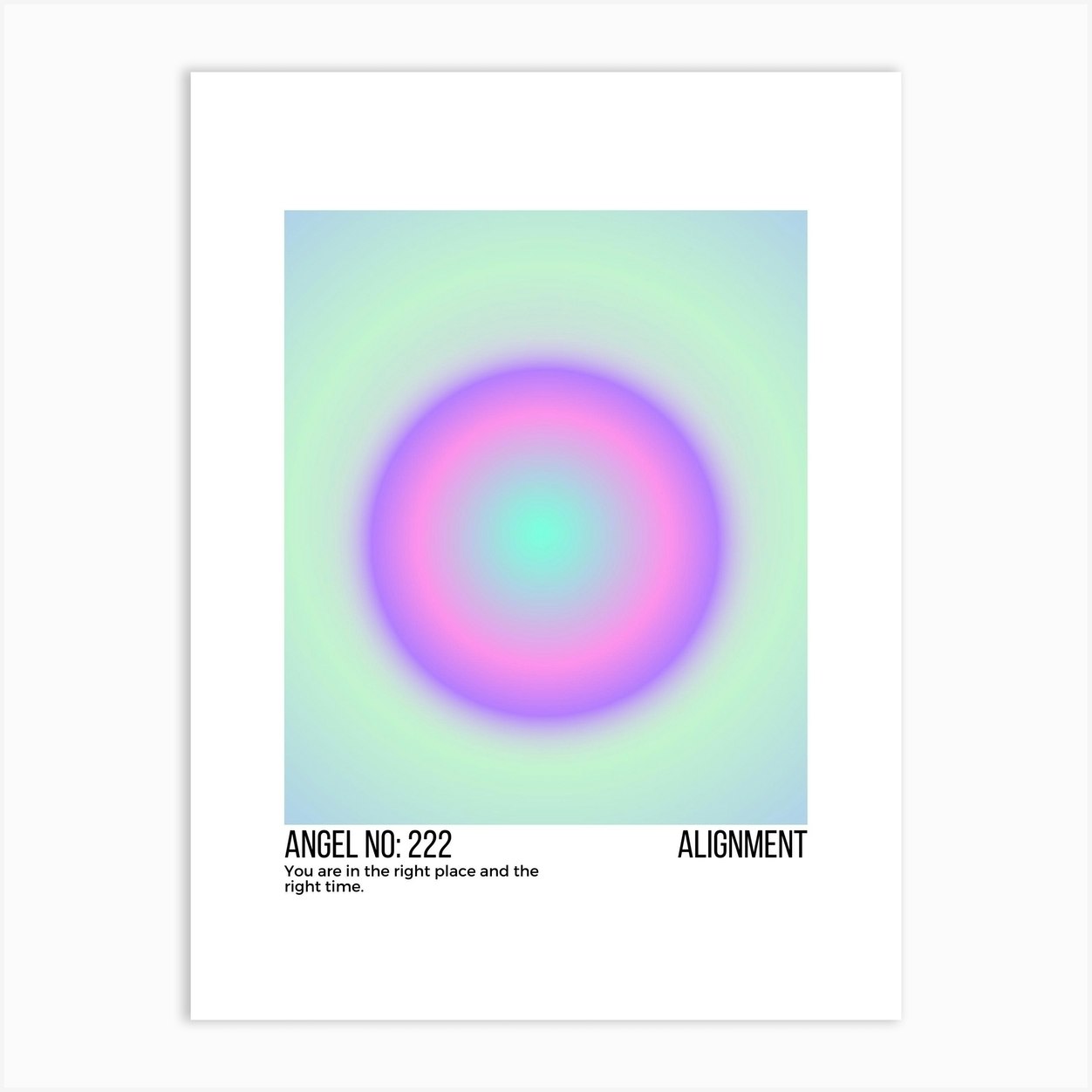 Angel Number 222 Alignment Art Print By Tones Design Studio Fy