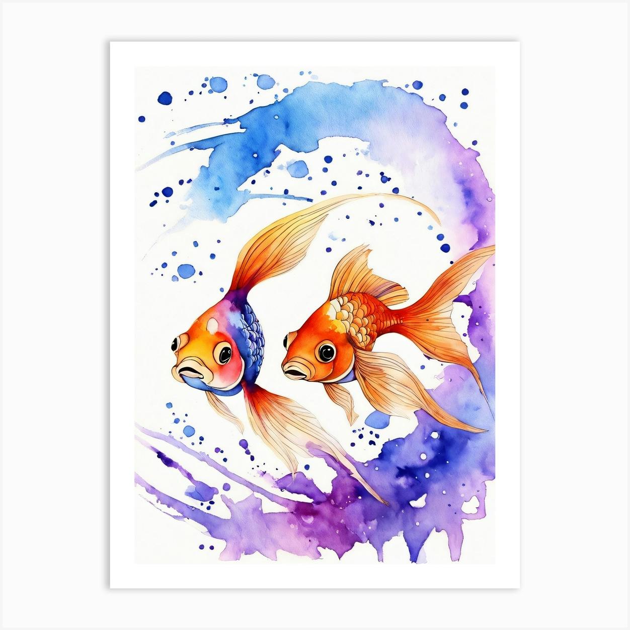 Goldfish painting deals