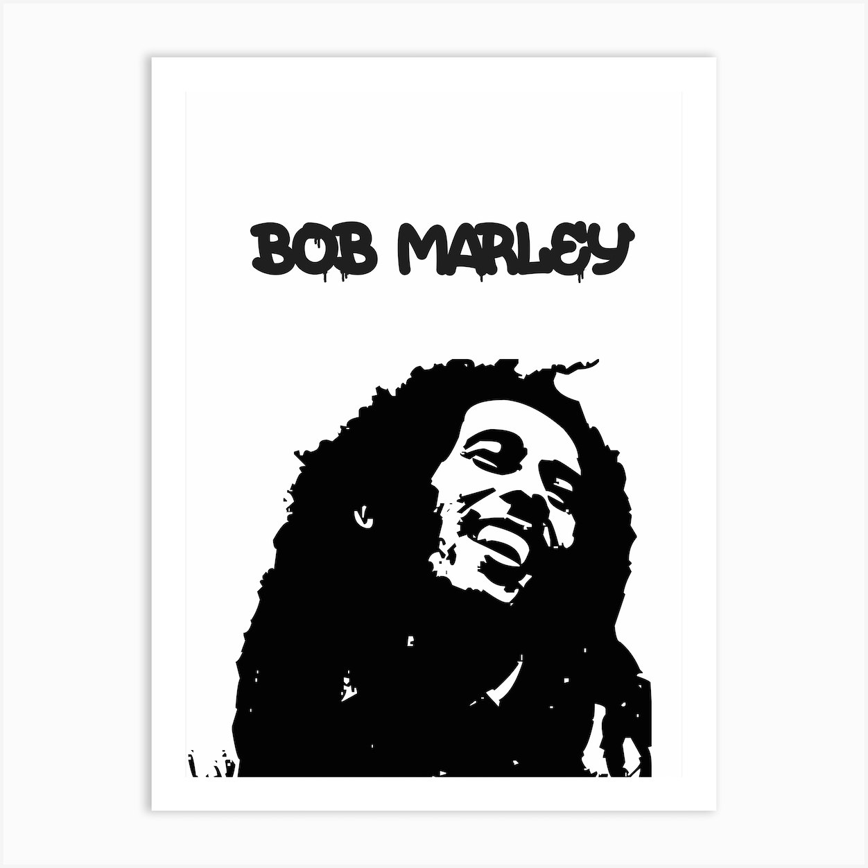 Bob Marley Art Print by Scandinavian Design - Fy