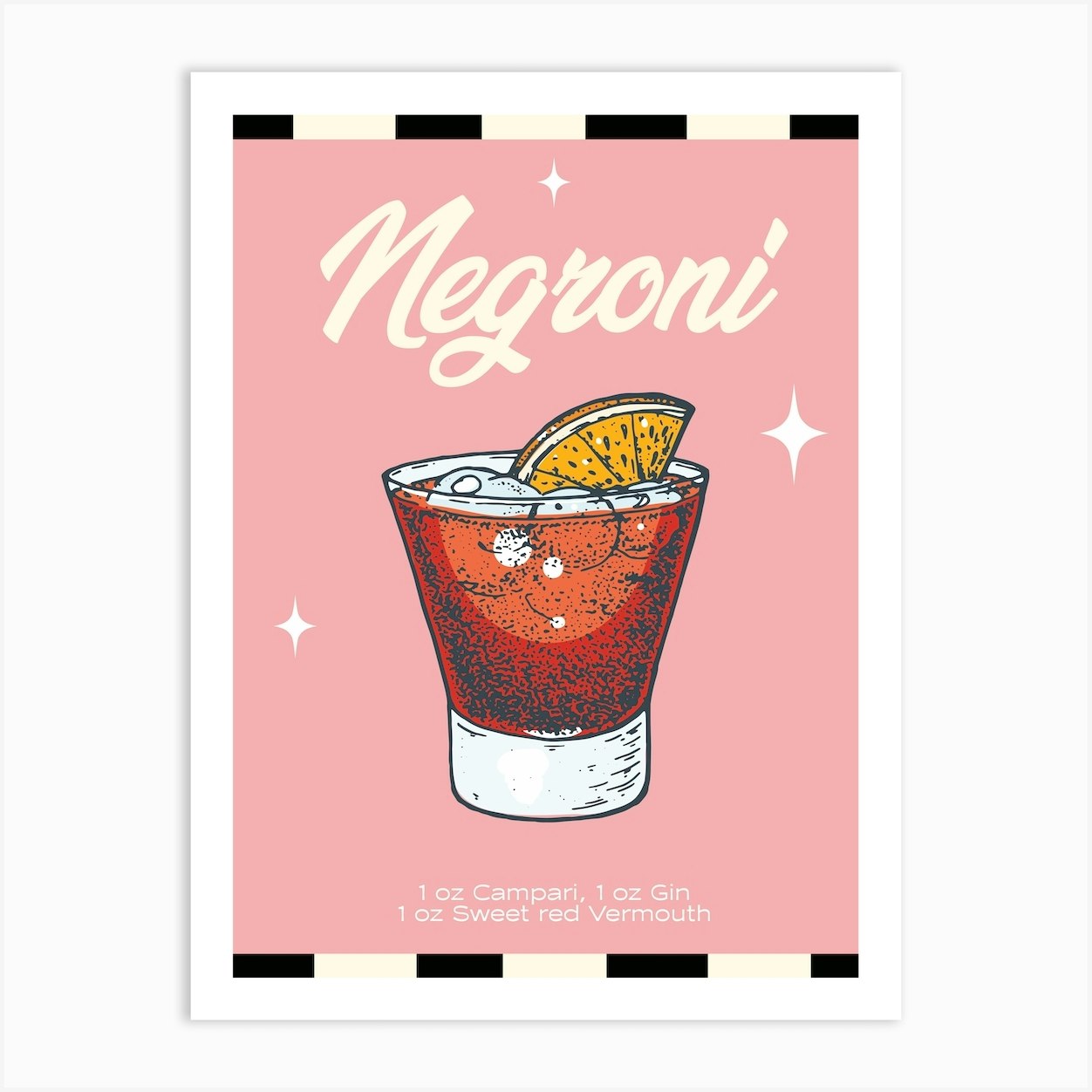 Negroni Art Print by Sofe Store - Fy