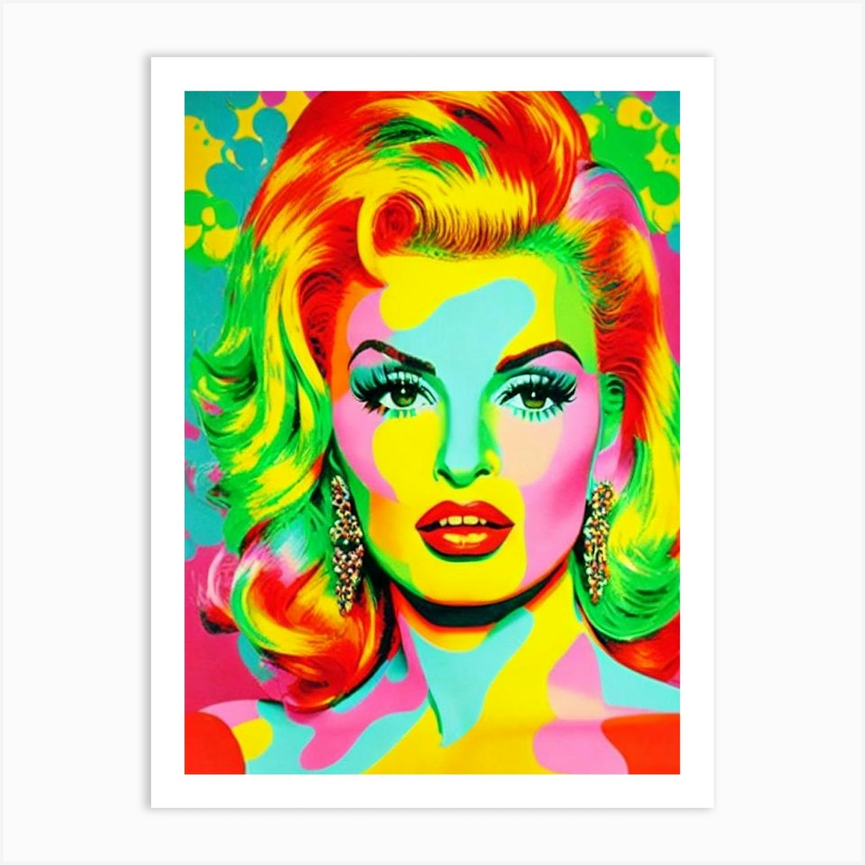 Raquel Welch Colourful Pop Movies Art Movies Art Print by Lights Camera ...