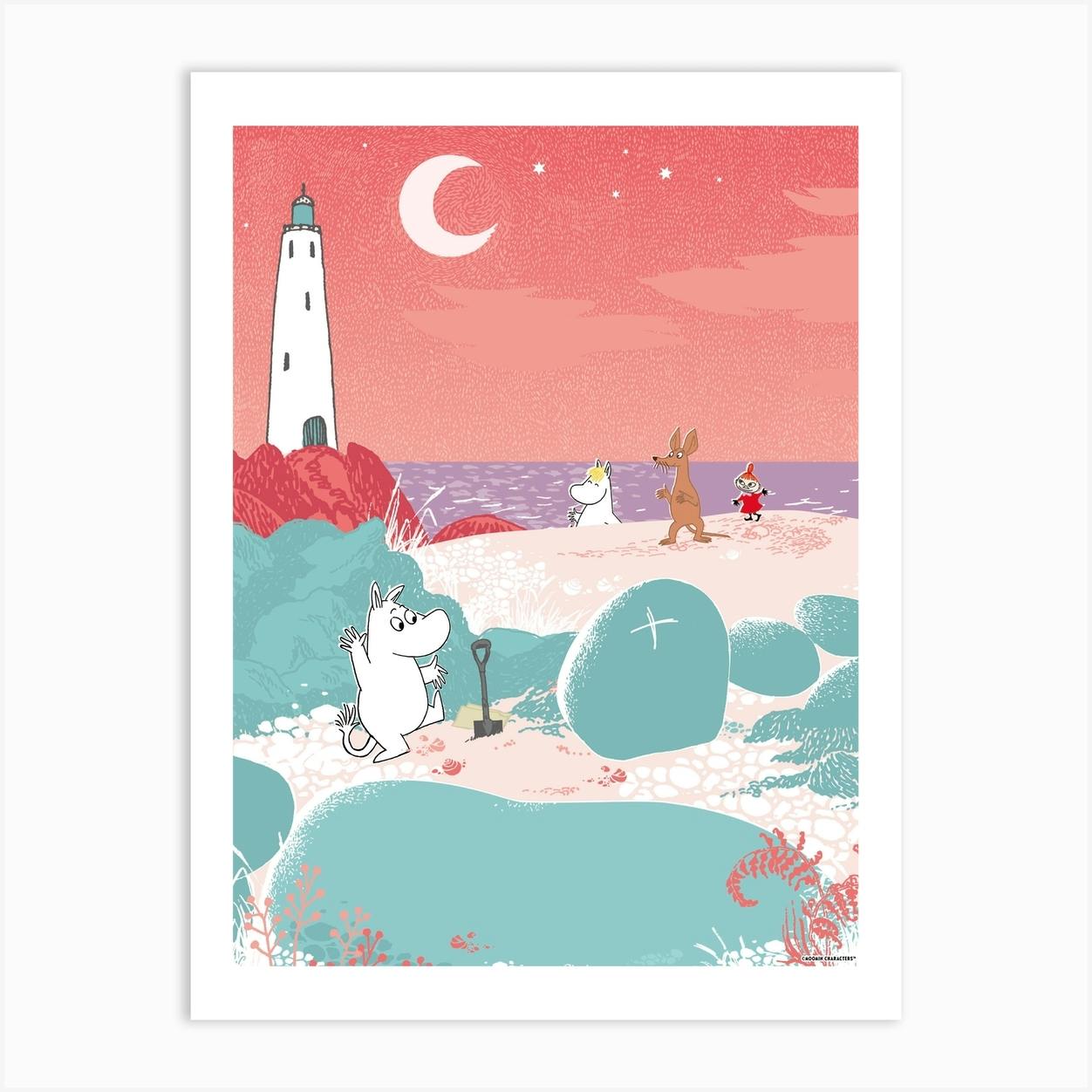 The Moomin Collection Treasure Hunt Art Print by The Moomin