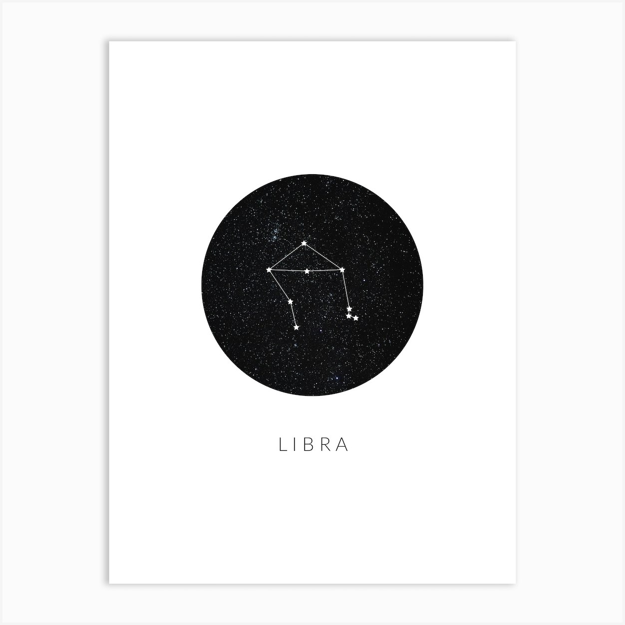 Libra Constellation Art Print by Saskia Lucy - Fy