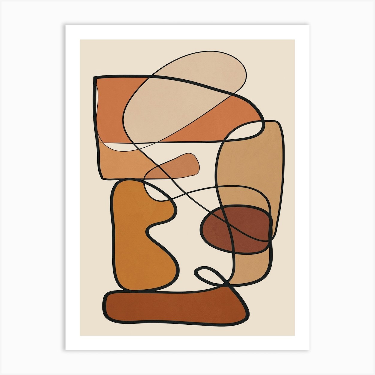 Abstract Form 2 Art Print by City Art - Fy