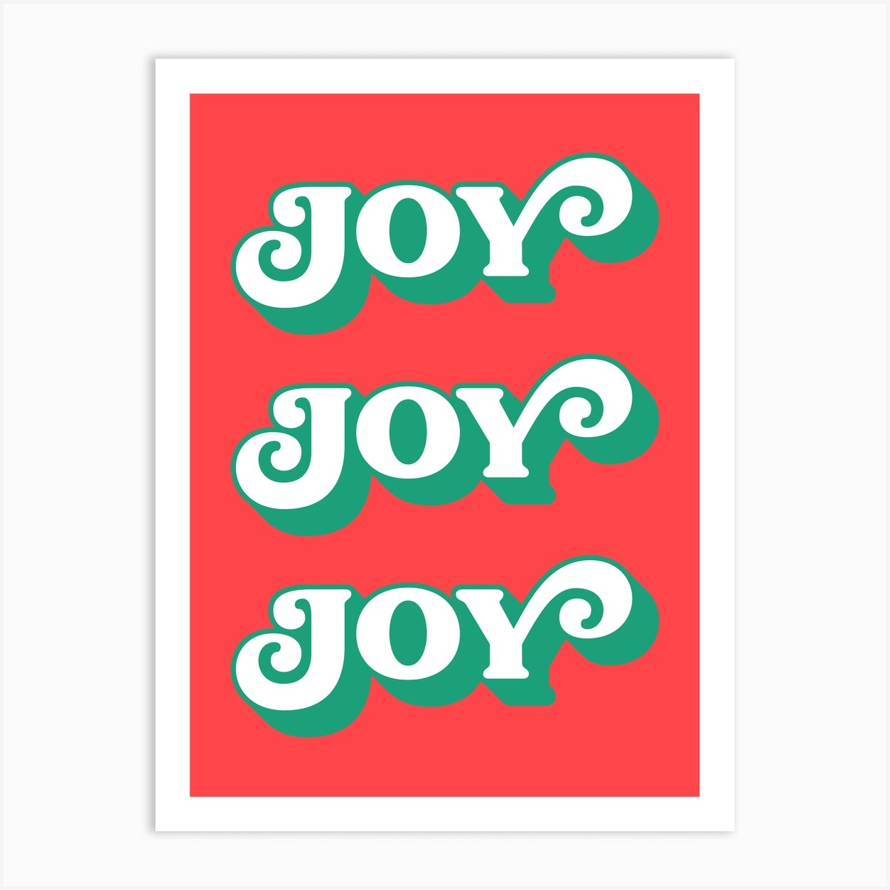 Joy Joy Joy Art Print by Paigaam Studio Fy