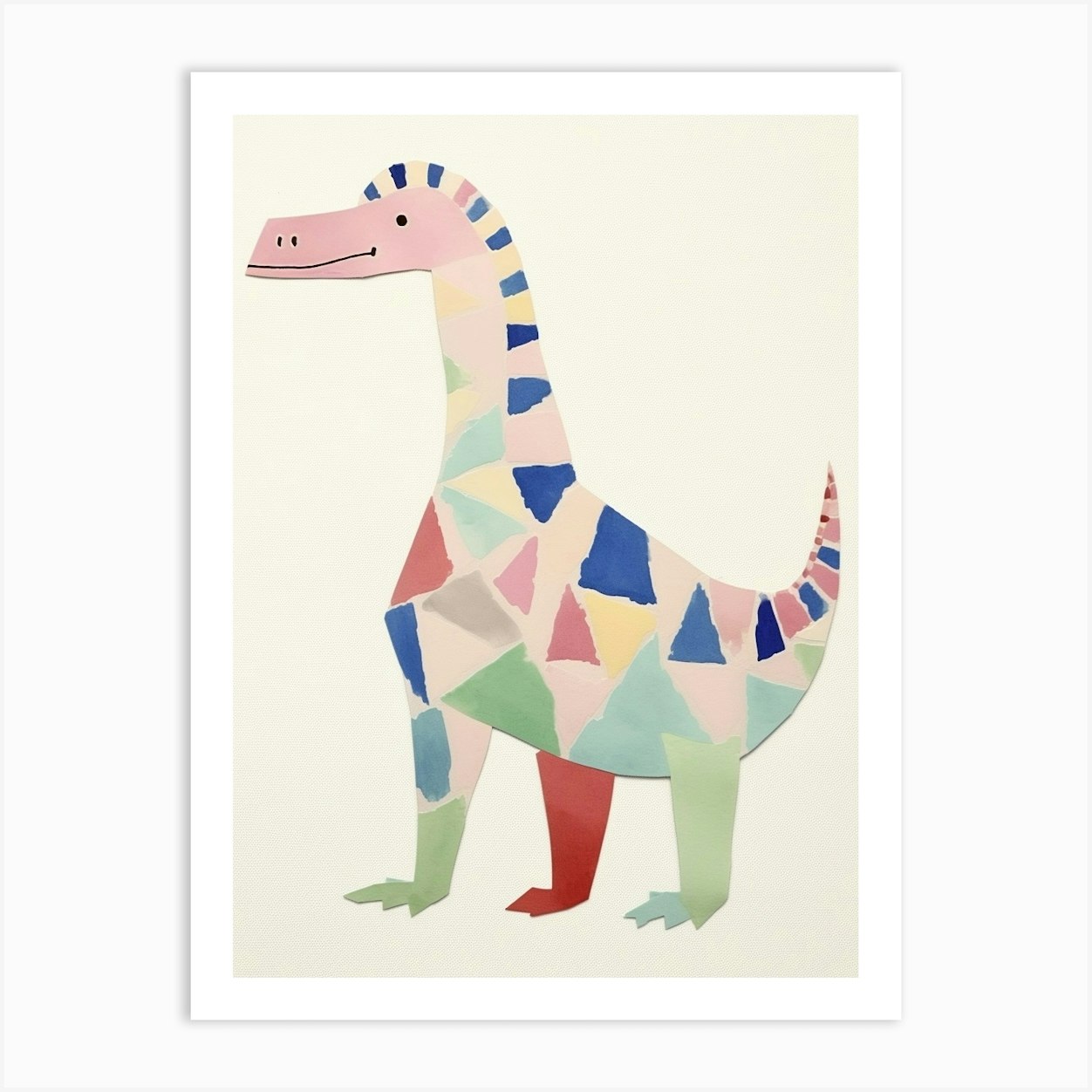 Nursery Dinosaur Art Lambeosaurus Art Print by Scribble Studio - Fy