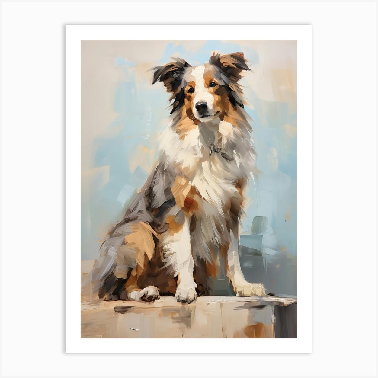 Australian shepherd sale art