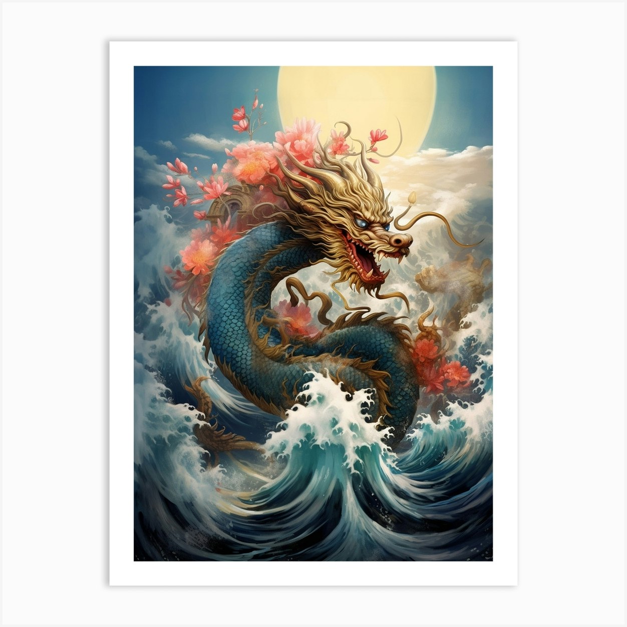 Chinese Dragon Elements Illustration 1 Art Print by Chinese New Year ...