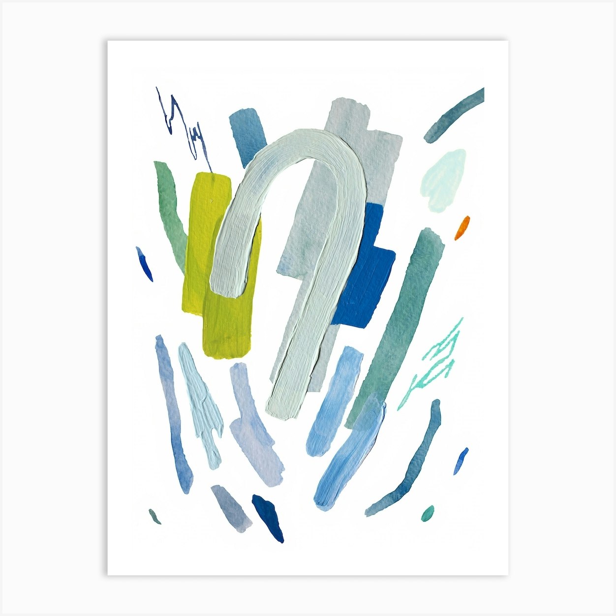 Sea Baby Abstract Art Print by Riley Wallis - Fy