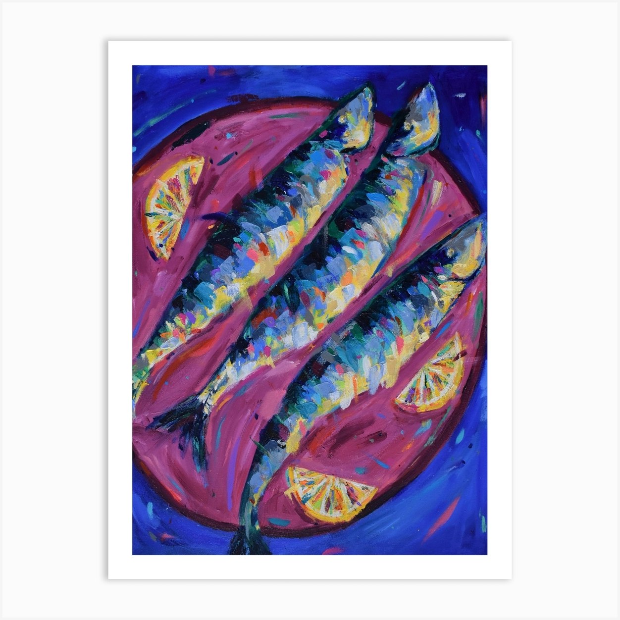 Sardines Art Print by Dawn Underwood Fy