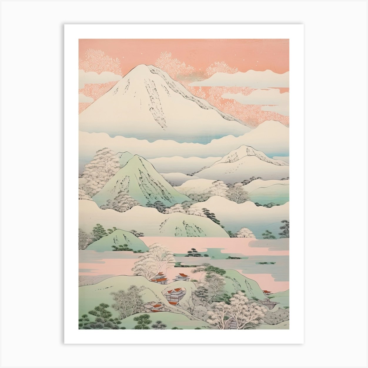 Mount Tateyama In Toyama, Japanese Landscape 1 Art Print By Travel 