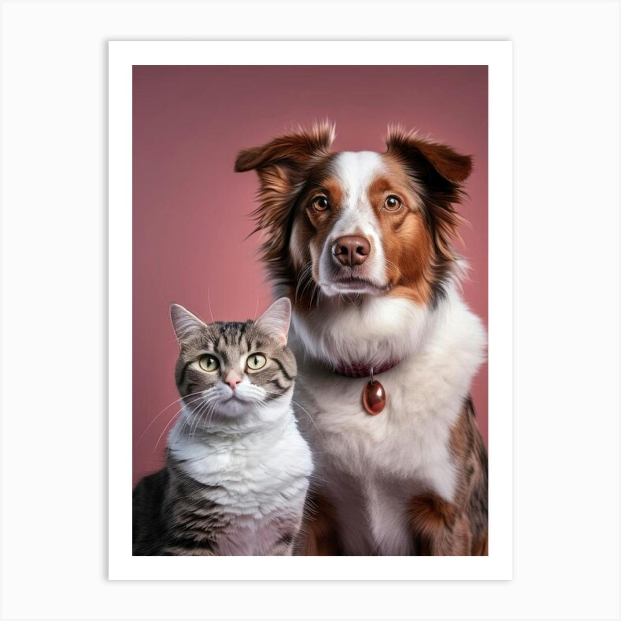 Cat and sale dog portraits