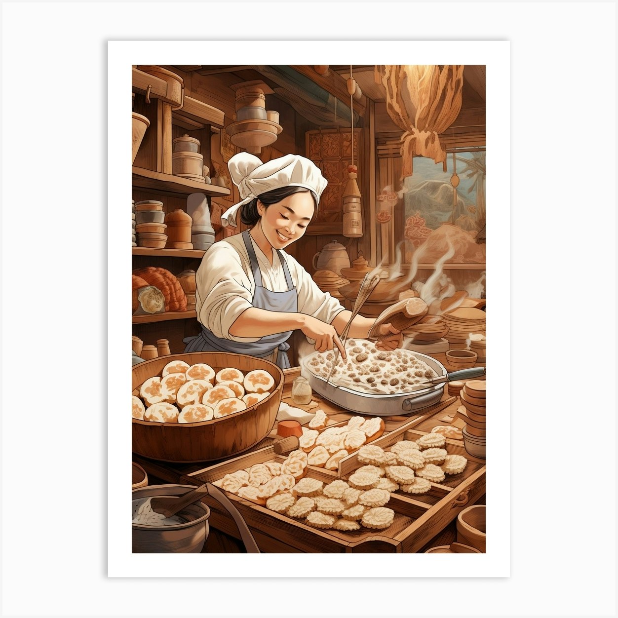 Dumpling Making Chinese New Year 15 Art Print By Chinese New Year Art Dumpling Making Chinese New Year 15 Art Print By Chinese New Year Art