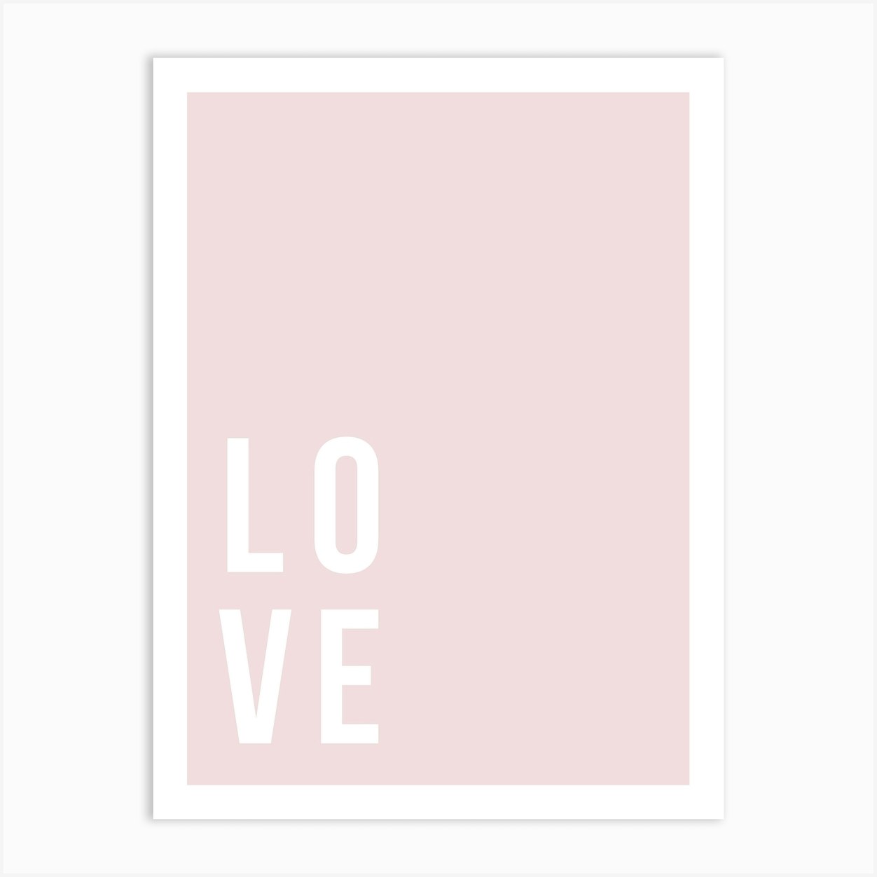 Love Pink Art Print by The Crayon Studio - Fy