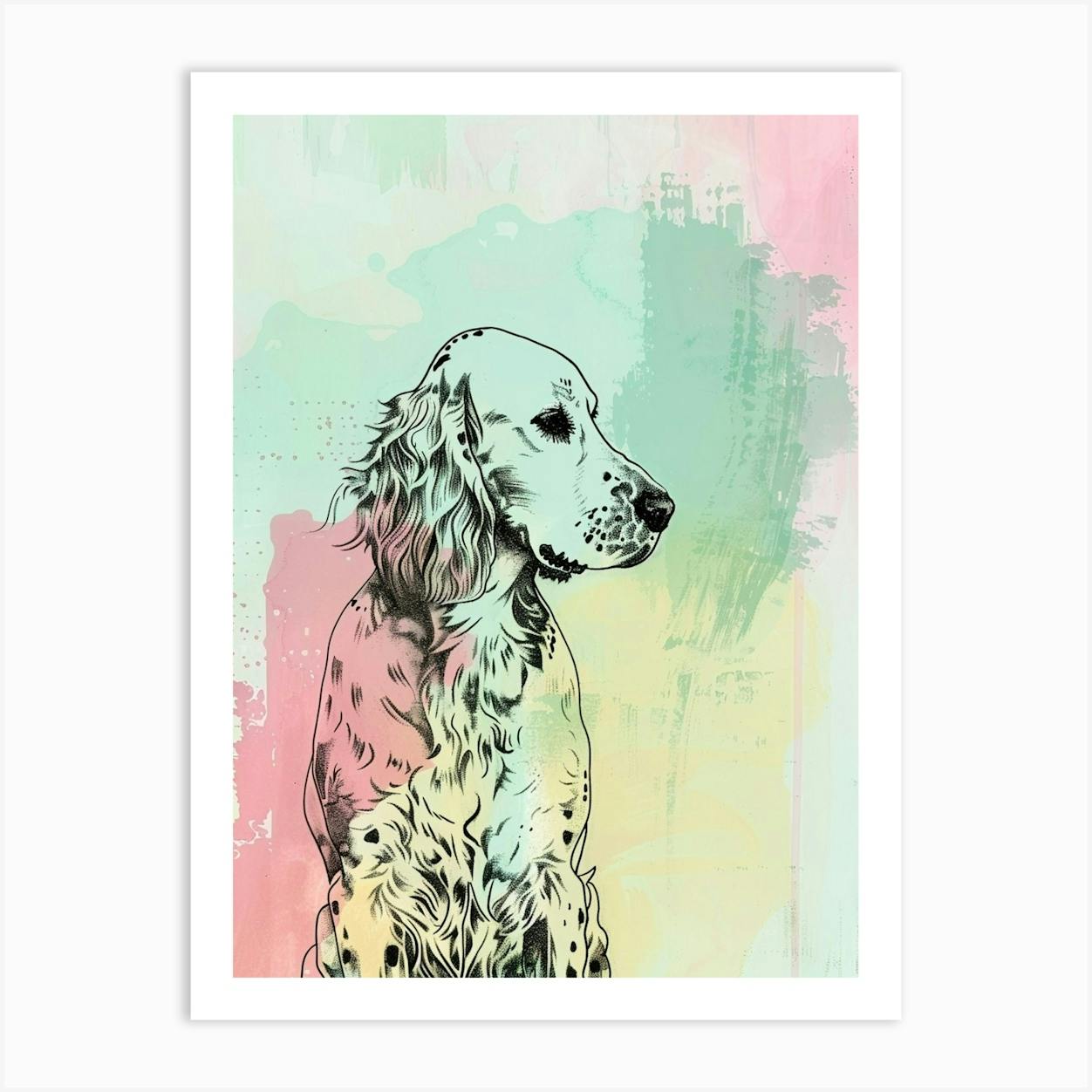 English hot sale setter art