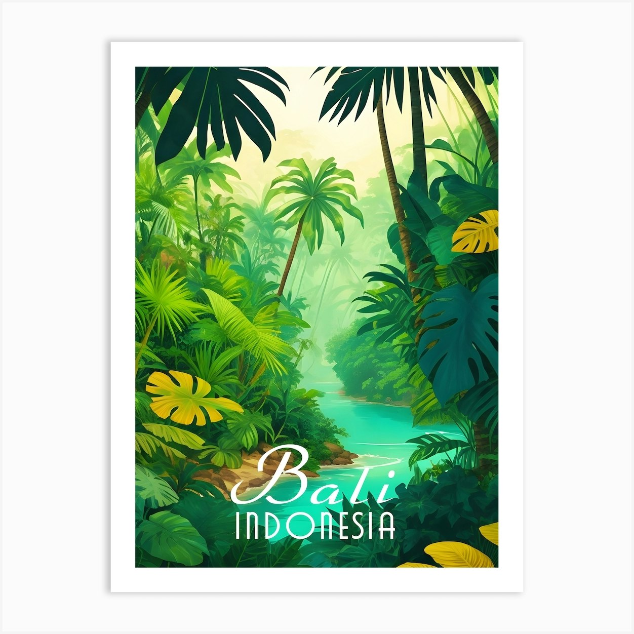 Bali Indonesia Art Print by Charnwood Prints - Fy