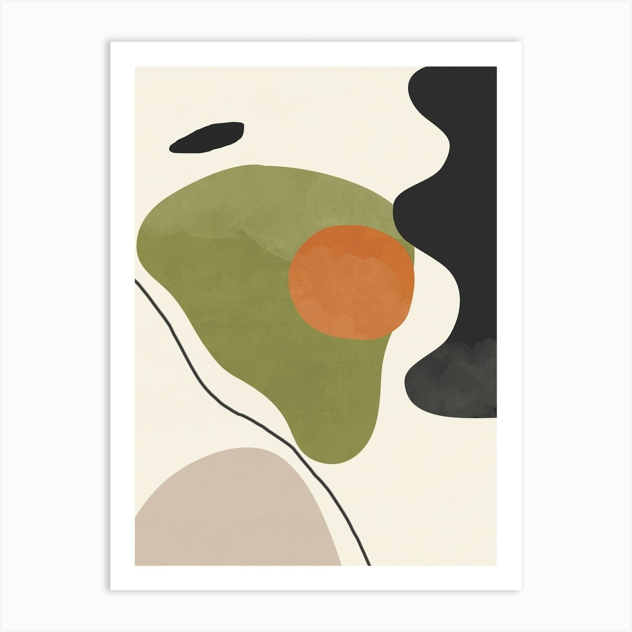 Abstract Minimal Shapes 4 Art Print By Thing Design - Fy