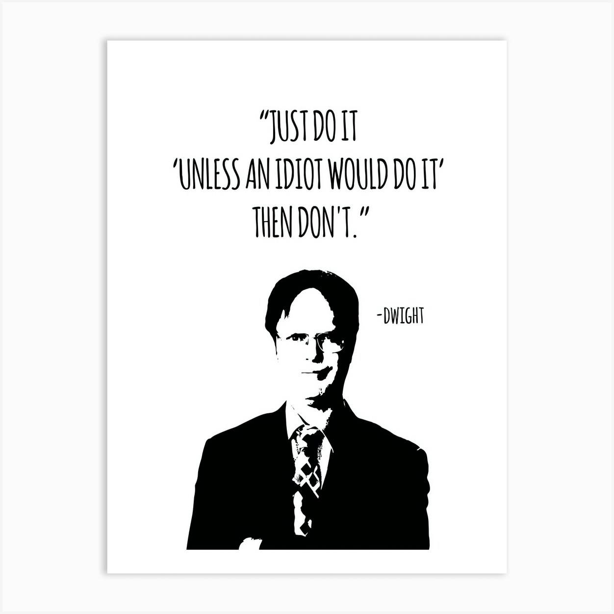 Dwight Schrute Quotes 1 Art Print by KunStudio - Fy