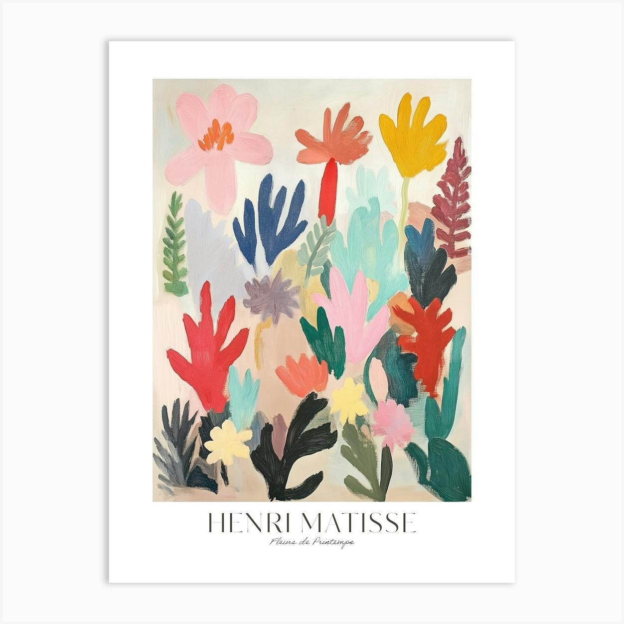Henri Matisse Print Abstract Floral Art Impressionism