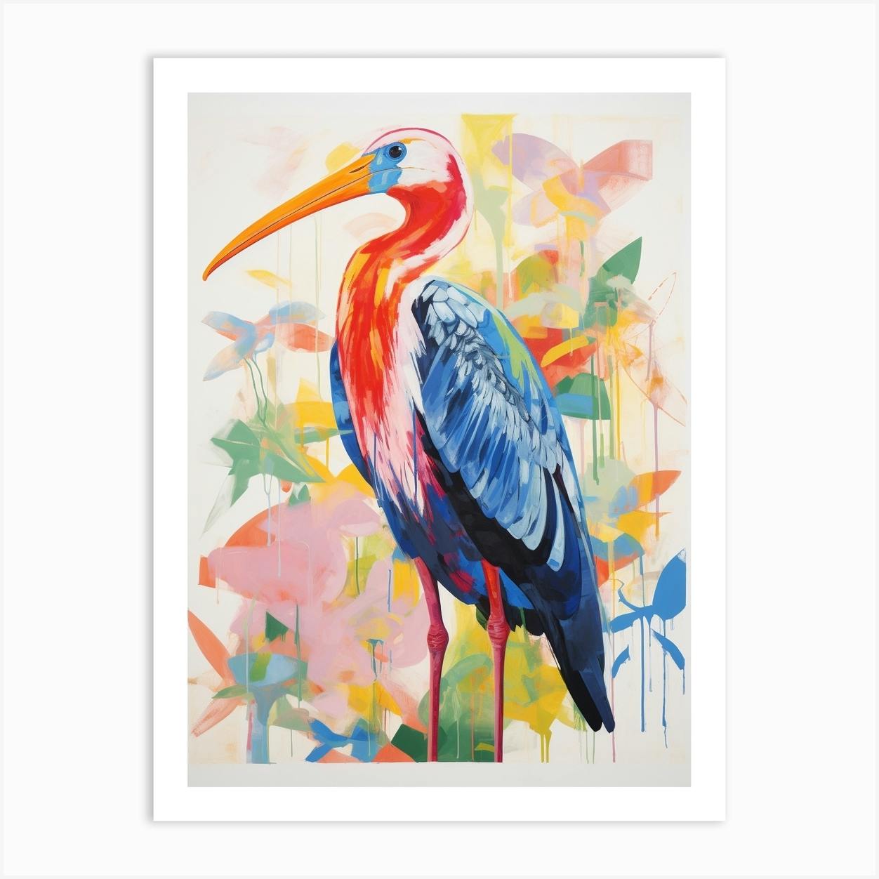 Storks - Oil colors painting, orders print on canvas