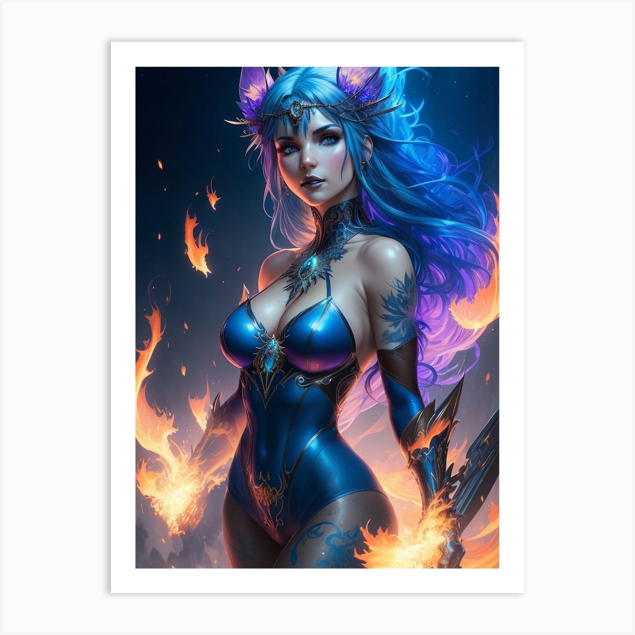 Sexy Elf 6 Art Print By Nebuchadnezzar Fy