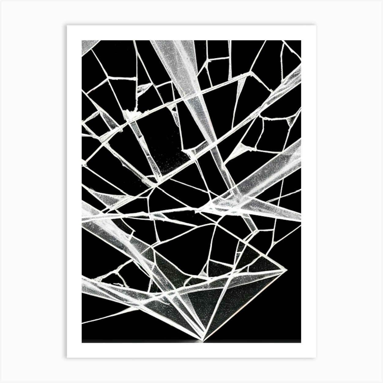 Smashed Glass 2 Art Print By Strangeforce Fy 8518