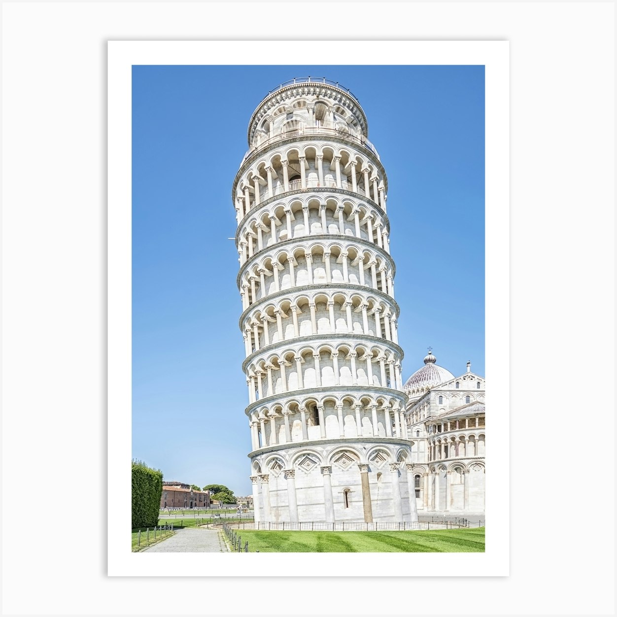 Leaning Tower Of Pisa Art Print by Manjik Pictures - Fy