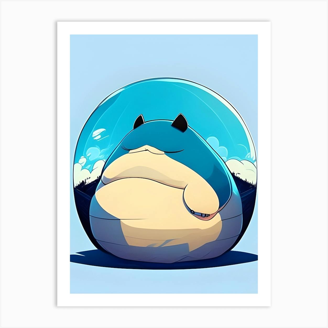 Pokemon snorlax painting. Handmade outlets