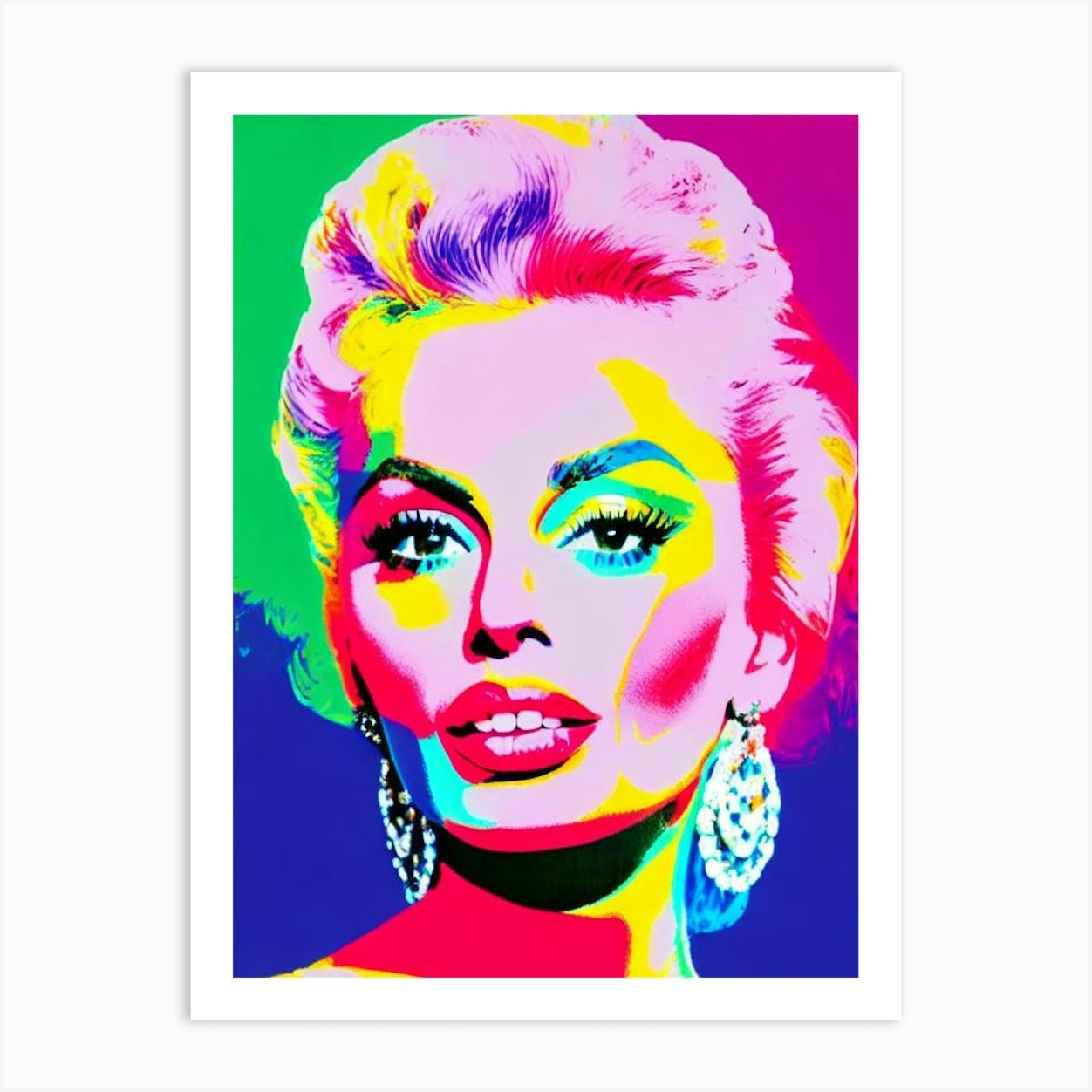 Sophia Loren Pop Movies Art Movies Art Print by Lights Camera Action - Fy