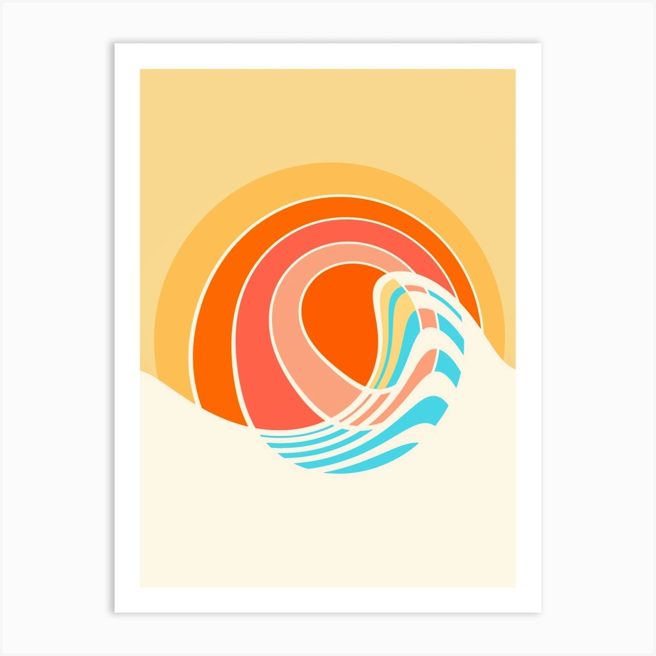 Sun Surf Canvas Print by Gale Switzer - Fy