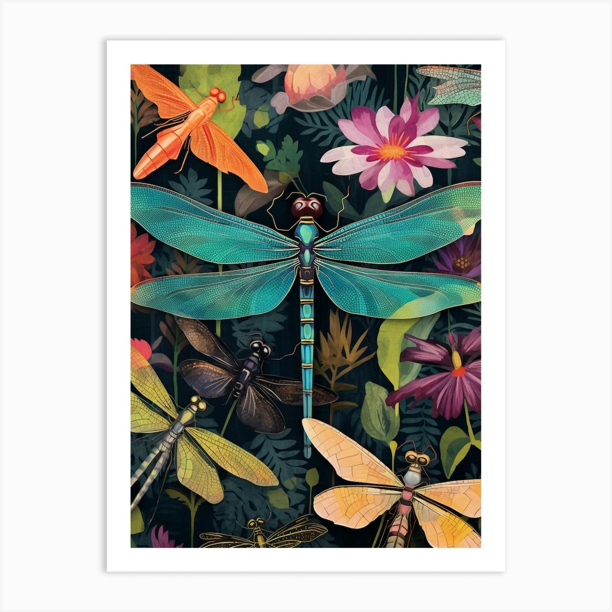 Crow outlets & Dragonfly Collage