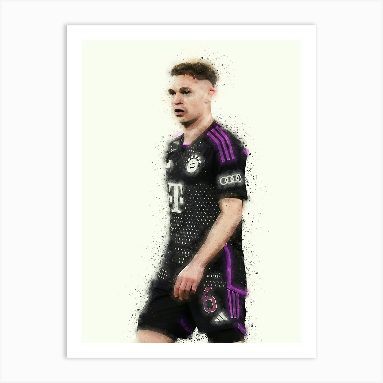 Joshua Kimmich Watercolor Art Print by KunStudio - Fy