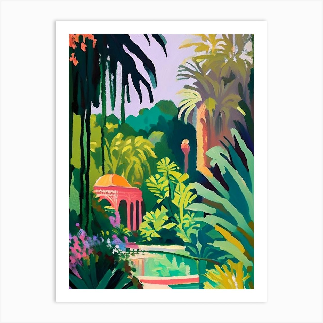 Jardim Botânico Do Rio De Janeiro, Brazil Abstract Still Life Art Print ...