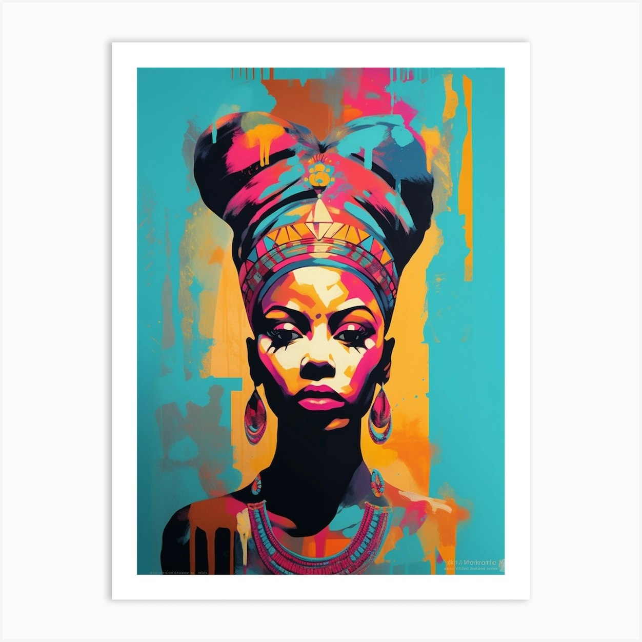 African Queen 2 Art Print by AfroFusion - Fy