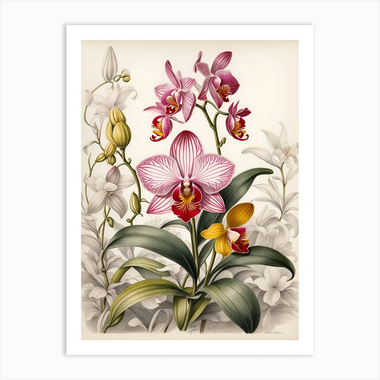 Orchids 4 Art Print by CZALBERTO - Fy