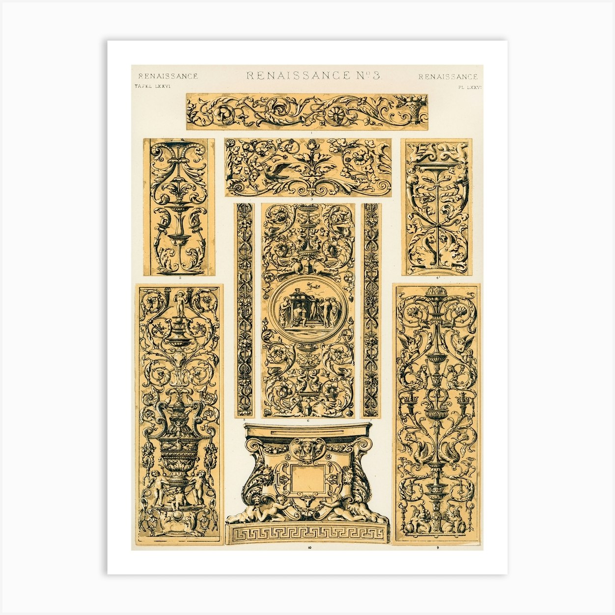 Ornament, Owen Jones Art Print by Fy! Classic Art Prints and Posters Fy