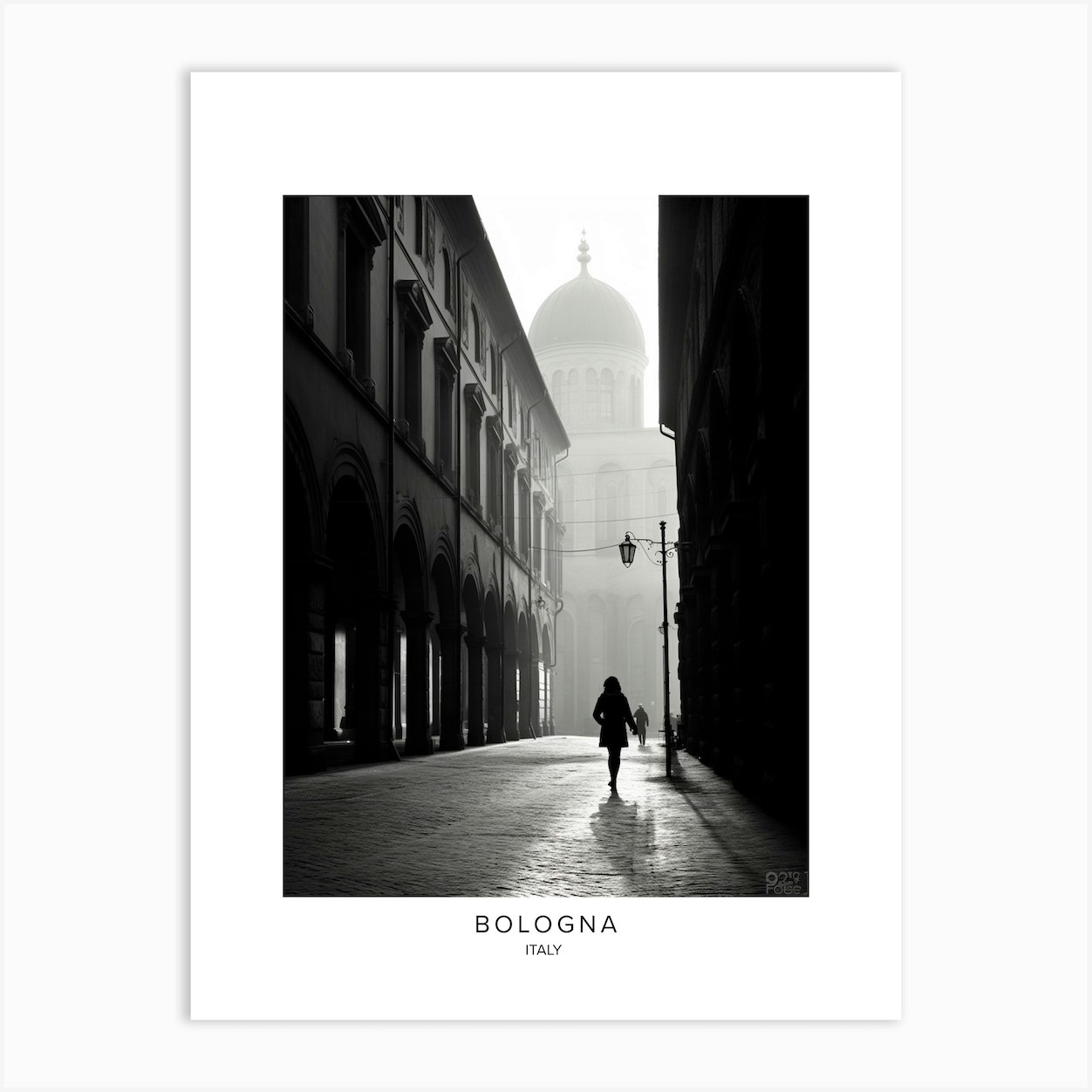 Poster Of Bologna Italy Black And White Analogue Photography 3 Art