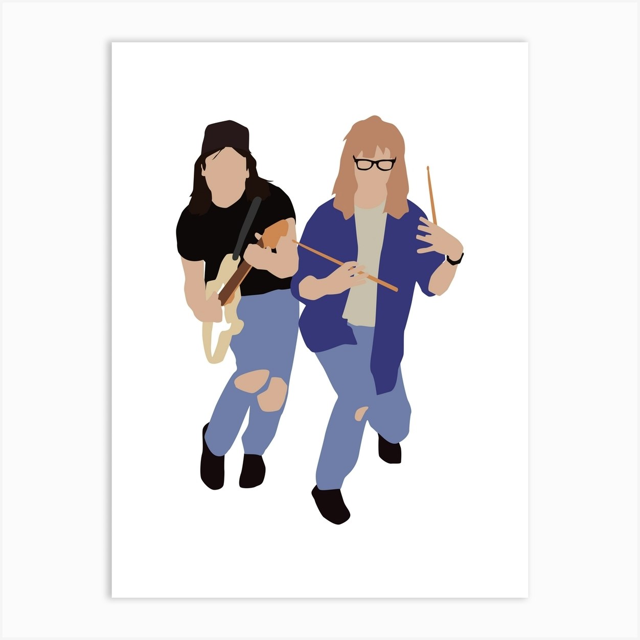 Waynes World Art Print by Callie Design Co. - Fy