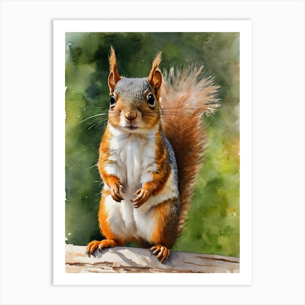 Central American Dwarf Squirrel Art Print by Lily Ravioli - Fy