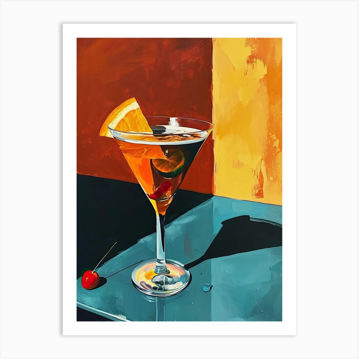 Atomic Elixirs: Mid-Century Coctail Mix Magic Art Print by Art ...